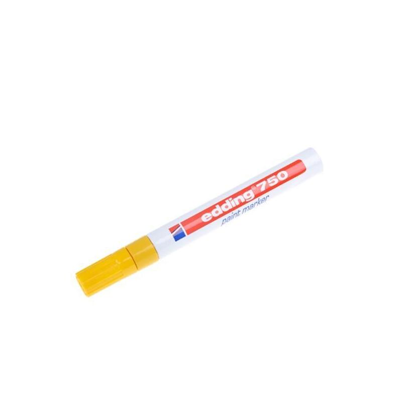 Pack De 10 Unidades Edding Marcador Permanente Tinta Opaca 750 Amarillo