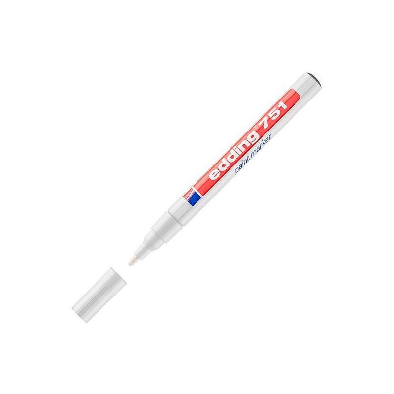 Pack De 10 Unidades Edding Marcador Permanente Tinta Opaca 751 Blanco