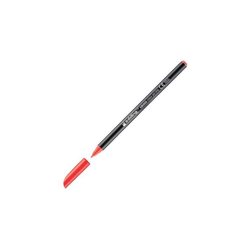 Pack De 10 Unidades Edding Rotulador 1200 Punta Fina Rojo