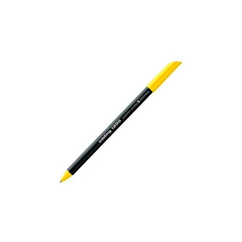 Pack De 10 Unidades Edding Rotulador Punta De Fibra 1200 Amarillo