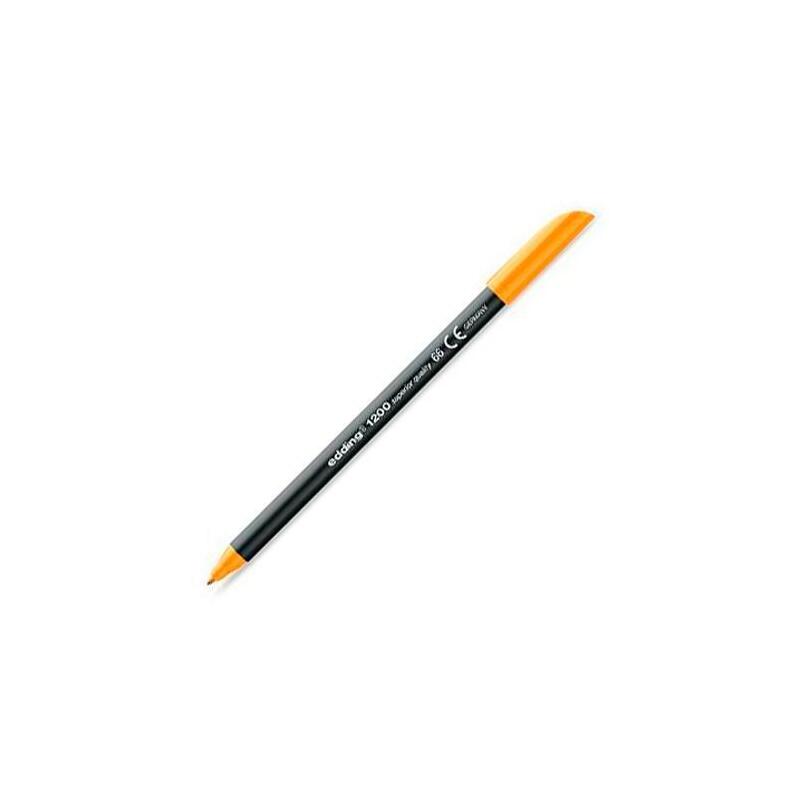Pack De 10 Unidades Edding Rotulador Punta De Fibra 1200 Naranja Neón