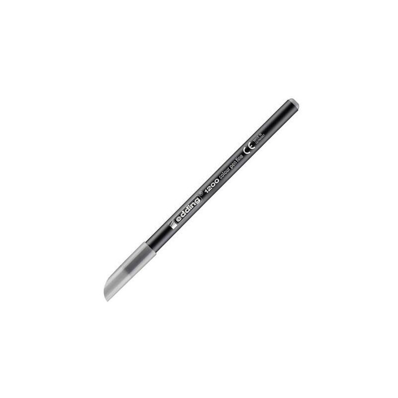 Pack De 10 Unidades Edding Rotulador Punta De Fibra 1200 Pastel Gris Plata