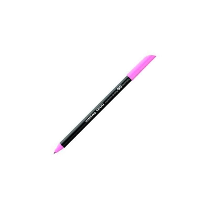 Pack De 10 Unidades Edding Rotulador Punta De Fibra 1200 Rosa Neón