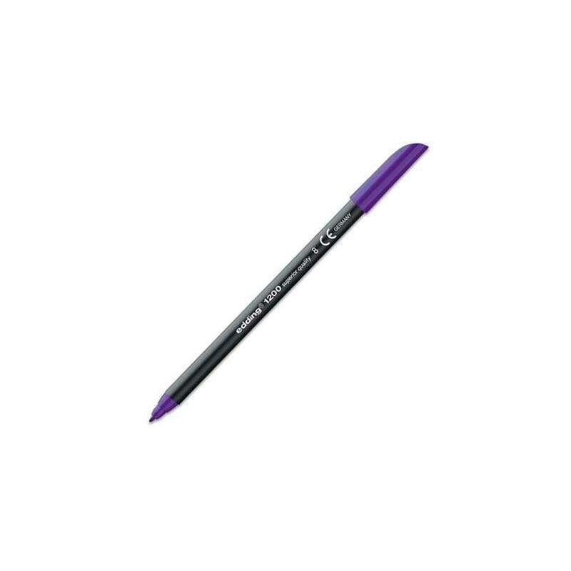 Pack De 10 Unidades Edding Rotulador Punta De Fibra 1200 Violeta