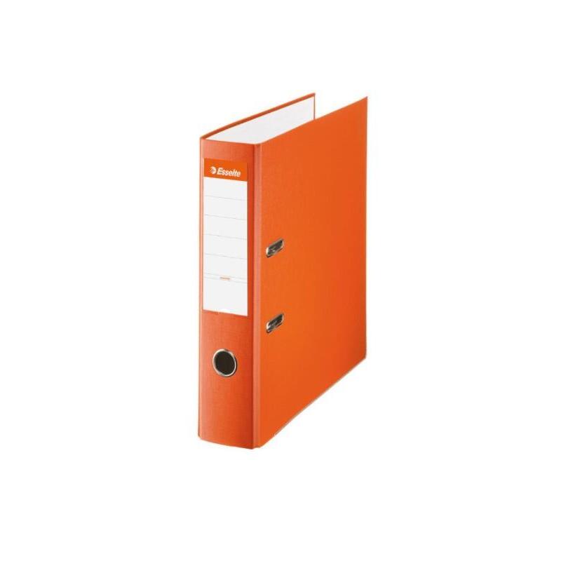 Pack De 10 Unidades Esselte Archivador De Palanca - Formato A4 - Lomo 75mm - Capacidad Para 500 Hojas - Color Naranja