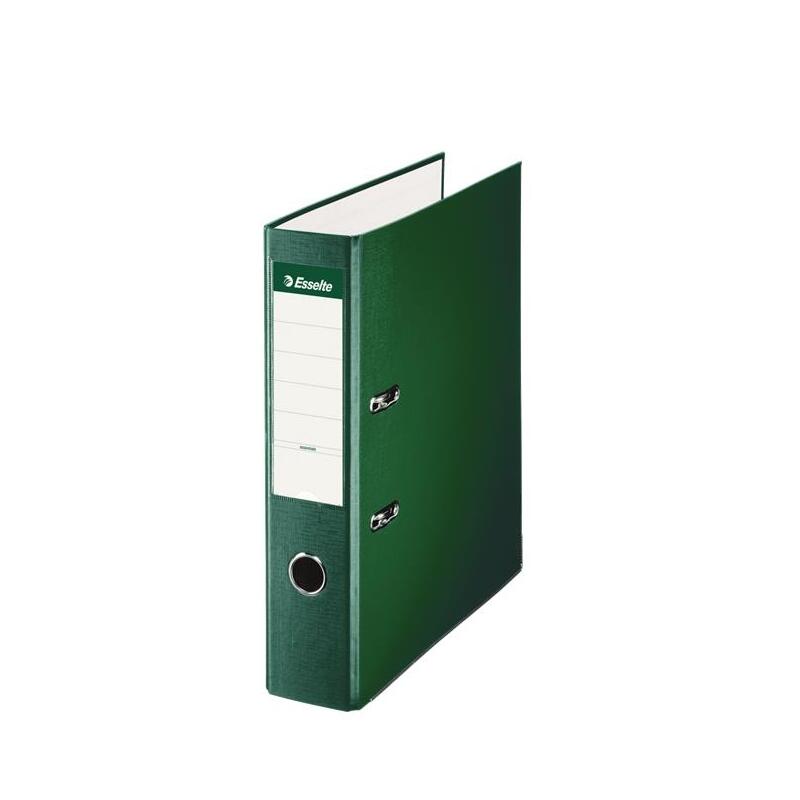 Pack De 10 Unidades Esselte Archivador De Palanca - Formato Folio - Lomo 75mm - Capacidad Para 500 Hojas - Color Verde