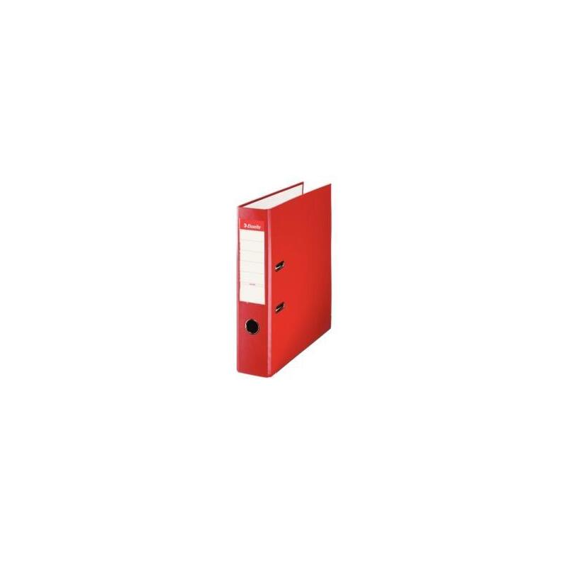 Pack De 10 Unidades Esselte Archivador Palanca Folio Lomo Ancho Pp Interior Forrado En Papel Rado Cantoneras Rojo