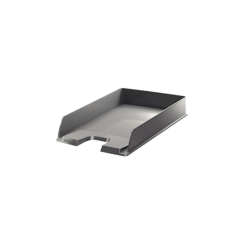 Pack De 10 Unidades Esselte Europost Bandeja Portadocumentos - Formato Vertical - A4 - Espacio Para Etiqueta Identificativa - Color Gris