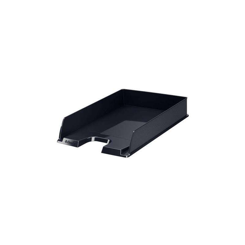 Pack De 10 Unidades Esselte Europost Vivida Bandeja Portadocumentos - Formato Vertical - A4 - Espacio Para Etiqueta Identificativa - Color Negro