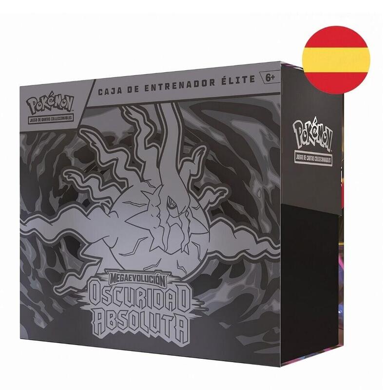 Pack De 10 Unidades - Estuche Cartas Entrenador Elite Expansion Megaevolucion Oscuridad Absoluta Pokemon Español