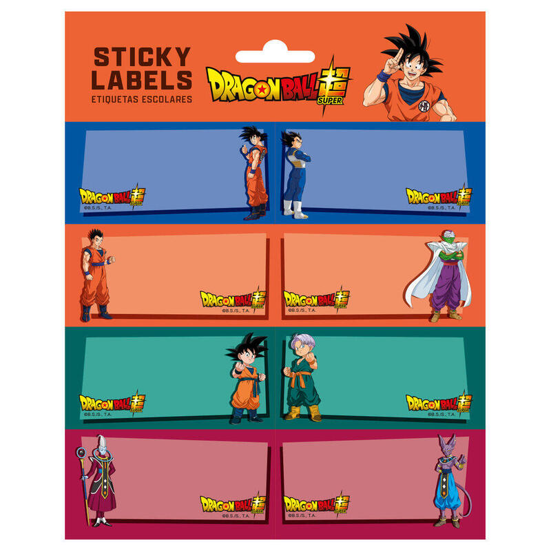 Pack De 10 Unidades - Etiquetas Adhesivas Dragon Ball