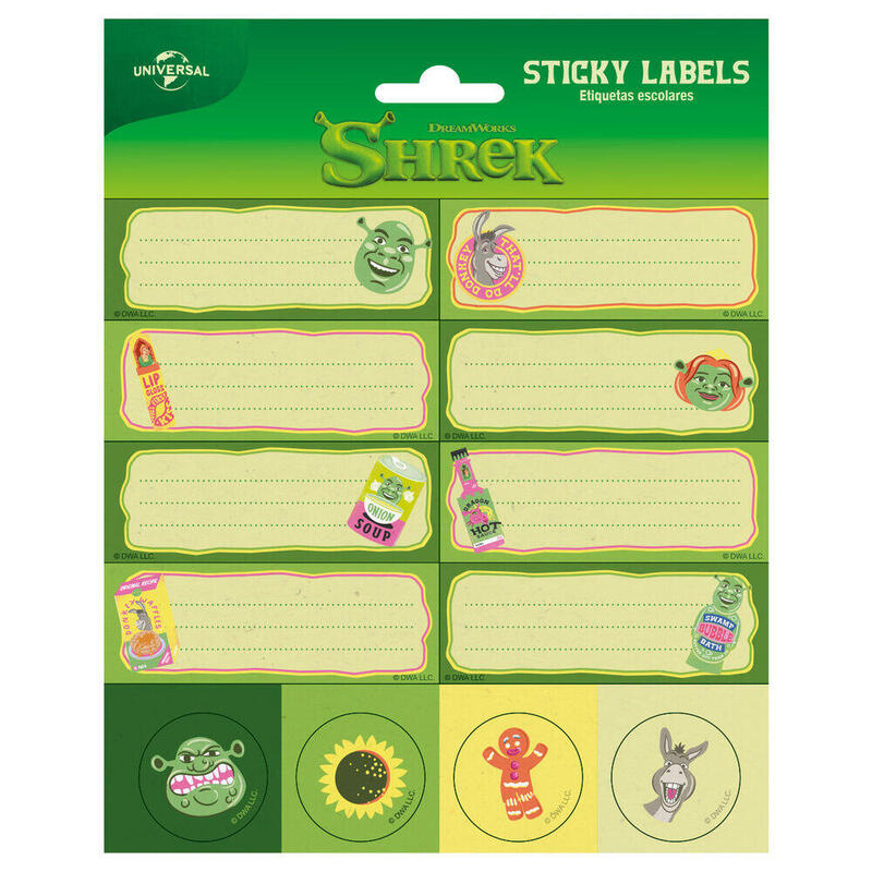 Pack De 10 Unidades - Etiquetas Adhesivas Shrek