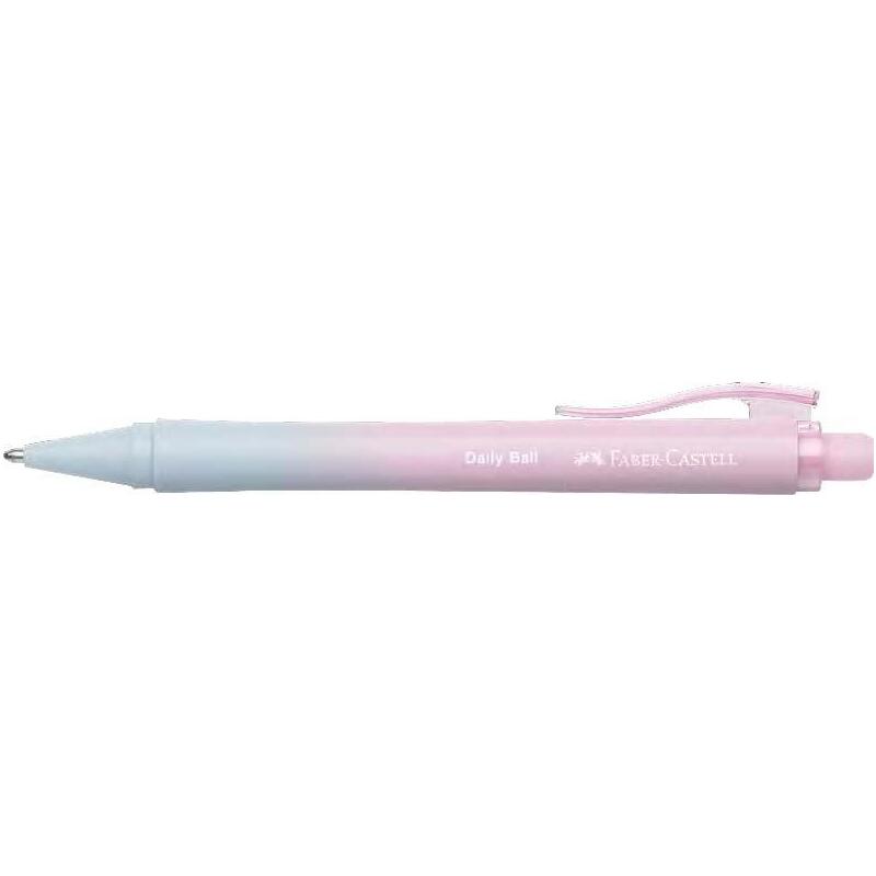 Pack De 10 Unidades Faber-Castell Daily Ball Flow Edition Blushing Sky Boligrafo Retractil Xb - Atractivo Diseño -