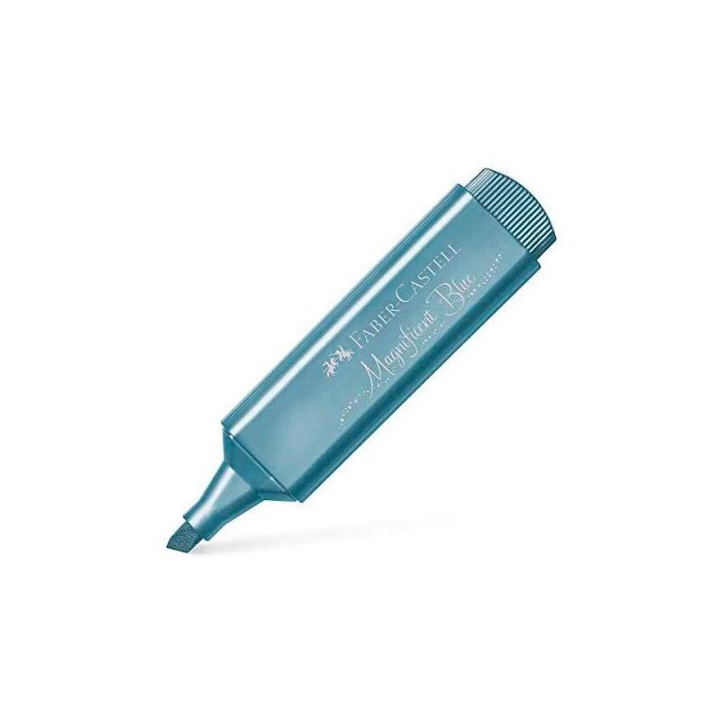 Pack De 10 Unidades Faber - Castell Marcador Textliner 46 Metálico Azul