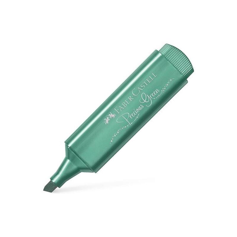 Pack De 10 Unidades Faber - Castell Marcador Textliner 46 Metálico Verde