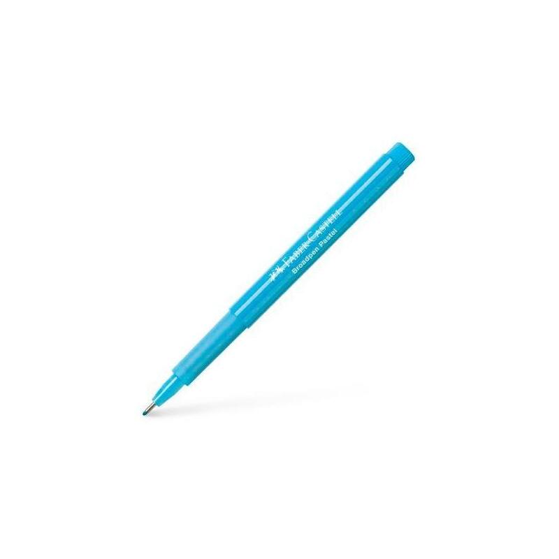 Pack De 10 Unidades Faber Castell Rotulador Permanente Broadpen 1554 Azul Pastel