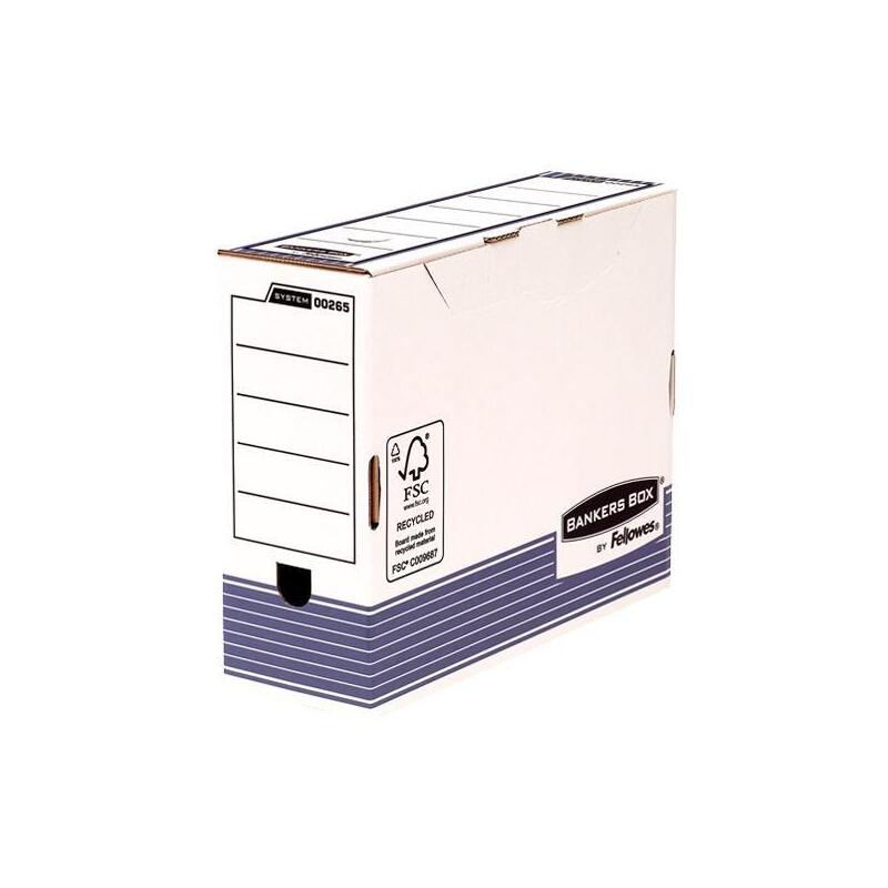 Pack De 10 Unidades Fellowes Caja De Archivo Definitivo 100mm A4 System Azul