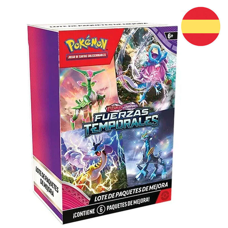 Pack De 10 Unidades - Juego Cartas Booster Bundle Fuerzas Temporales Pokemon Español