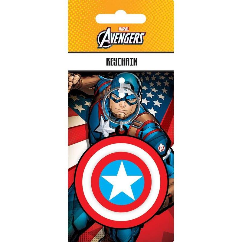 Pack De 10 Unidades - Llavero Escudo Capitan America Marvel