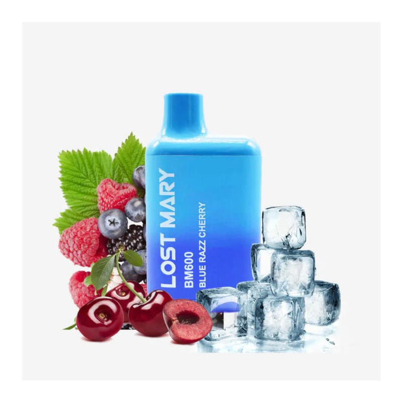 Pack De 10 Unidades Lost Mary Bm600 2% Blue Razz Cherry