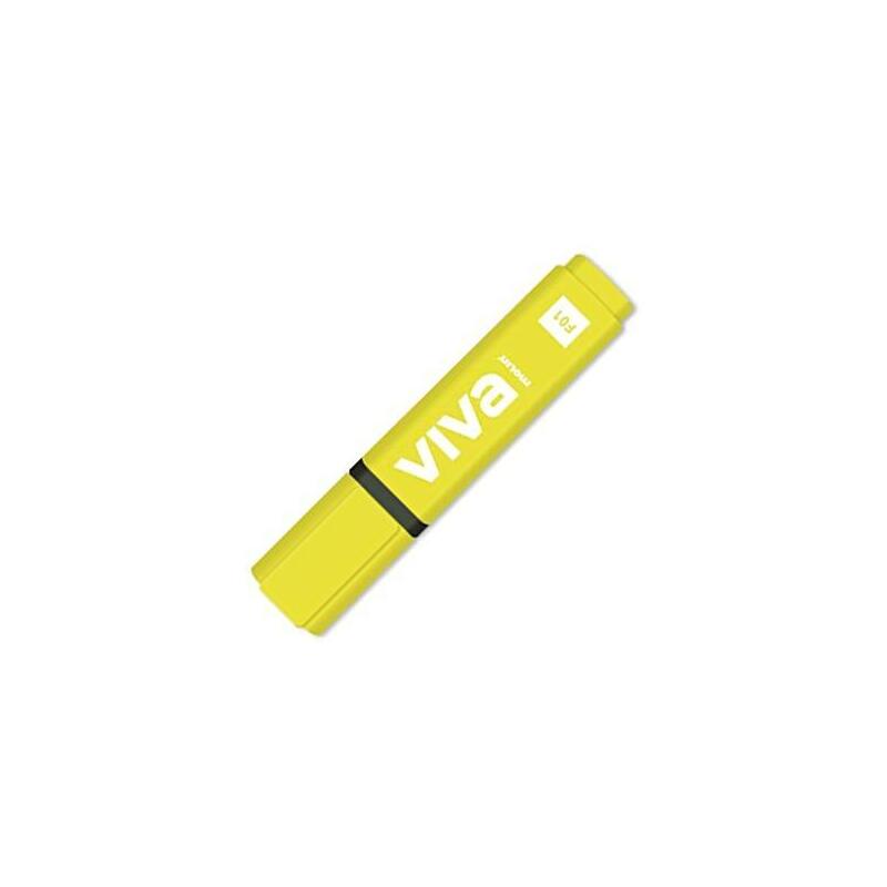Pack De 10 Unidades Molin Marcador Fluorescente Viva Amarillo