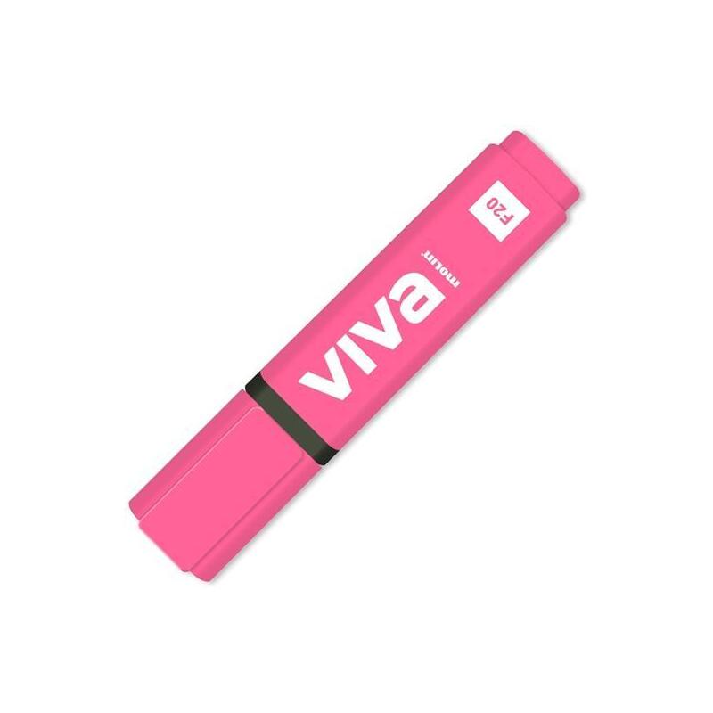 Pack De 10 Unidades Molin Marcador Fluorescente Viva Fucsia