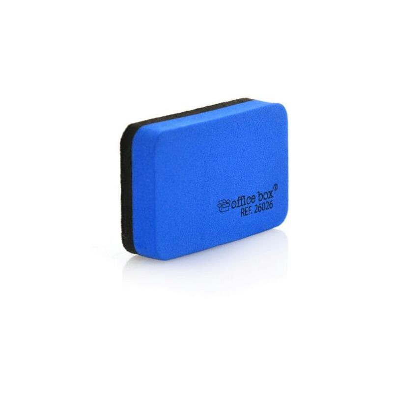 Pack De 10 Unidades Office Box Mini Borrador Pizarra Blanca 73x44x15mm Azul