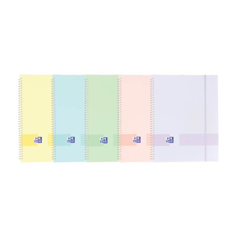 Pack De 10 Unidades Oxford Live & Go A4 Carpeta De Fundas - Tapa De Plastico Opaco - Espiral 30 Fundas - Colores
