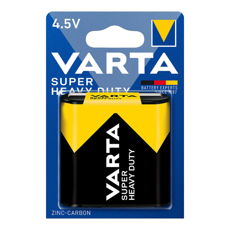 Pack De 10 Unidades - Pila Petaca Varta 3lr12 Salina (Blister 1 Unid.) 62x22x67mm