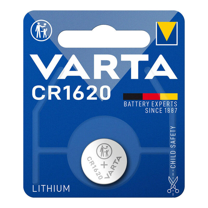 Pack De 10 Unidades - Pila Varta Lithium Cr1620 3v (Blister 1 Unid.) Ø16x2,0mm