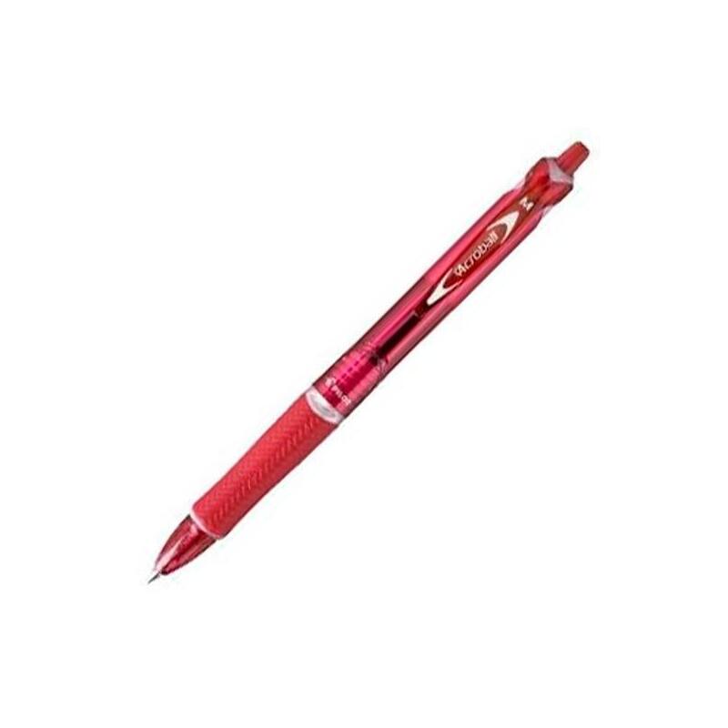 Pack De 10 Unidades Pilot Boligrafo Acroball Medio Rojo