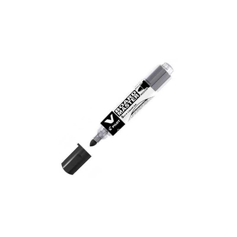 Pack De 10 Unidades Pilot Rotulador Pizarra Blanca V Board Master Recargable Negro