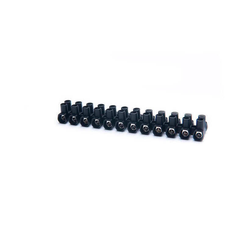 Pack De 10 Unidades - Regleta De Conexión 12 Polos 10 Mm² Negra