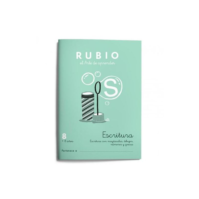 Pack De 10 Unidades Rubio Cuaderno De Escritura Nº 8