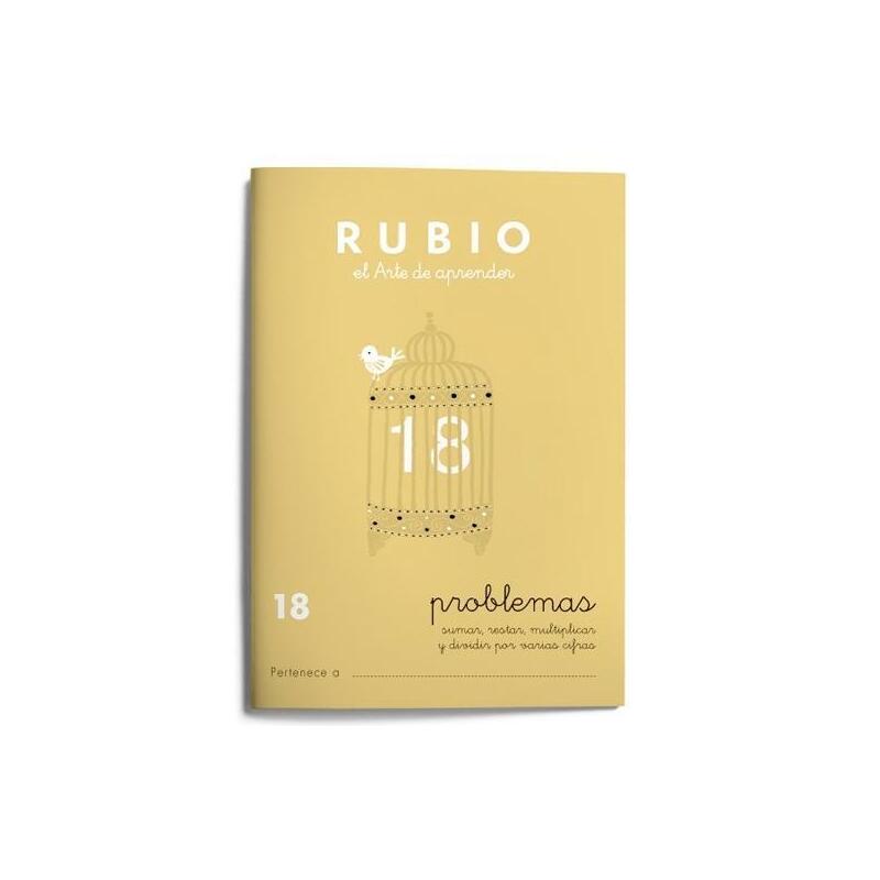 Pack De 10 Unidades Rubio Cuaderno De Problemas Nº 18