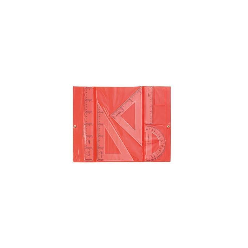 Pack De 10 Unidades Safta Conjunto Dibujo Escolar De Reglas