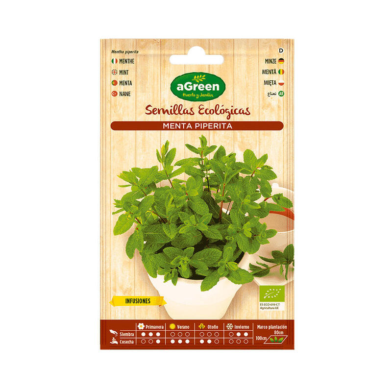 Pack De 10 Unidades - Sobre Con Semillas Eco De Menta Agreen