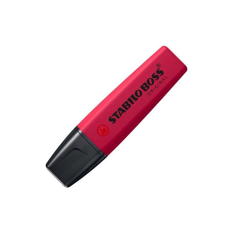 Pack De 10 Unidades Stabilo Marcador Boss Original Naturecolors Wildflower Edition Rojo Borgoña