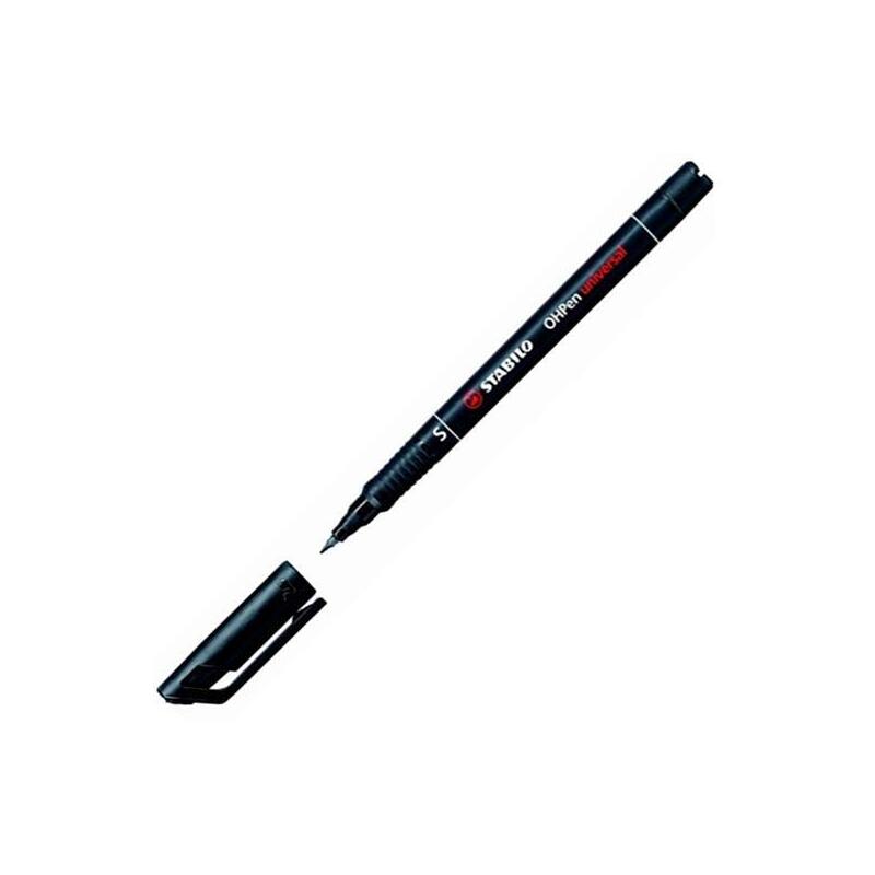Pack De 10 Unidades Stabilo Marcador Permanente Ohpen Universal Punta Super Fina 0.4mm Negro