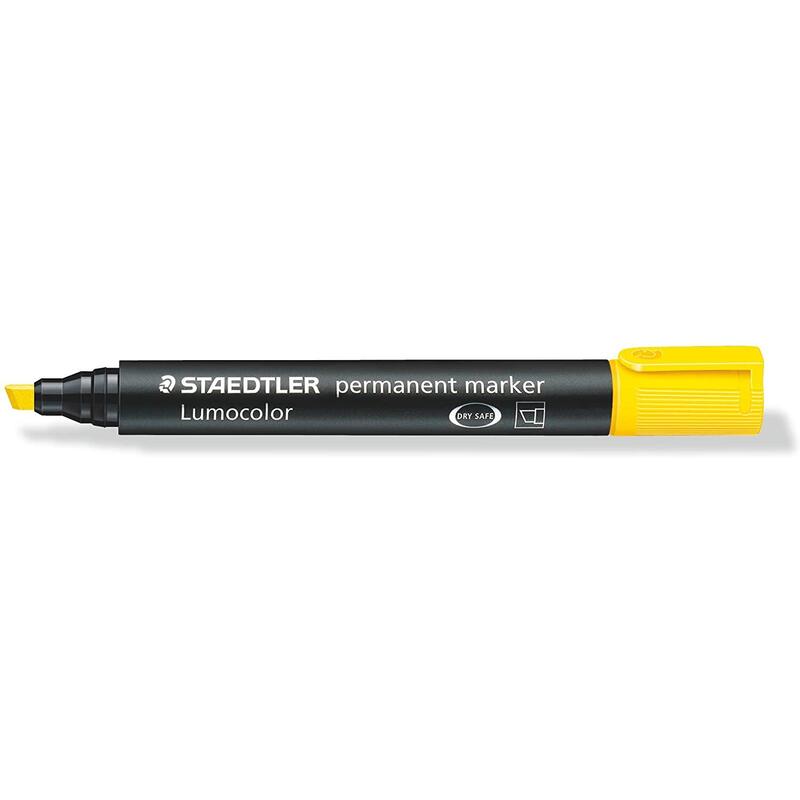 Pack De 10 Unidades Staedtler Lumocolor 350 Rotulador Permanente - Secado Rapido - Punta 2 - 5 Mm Aprox - Color Amarillo