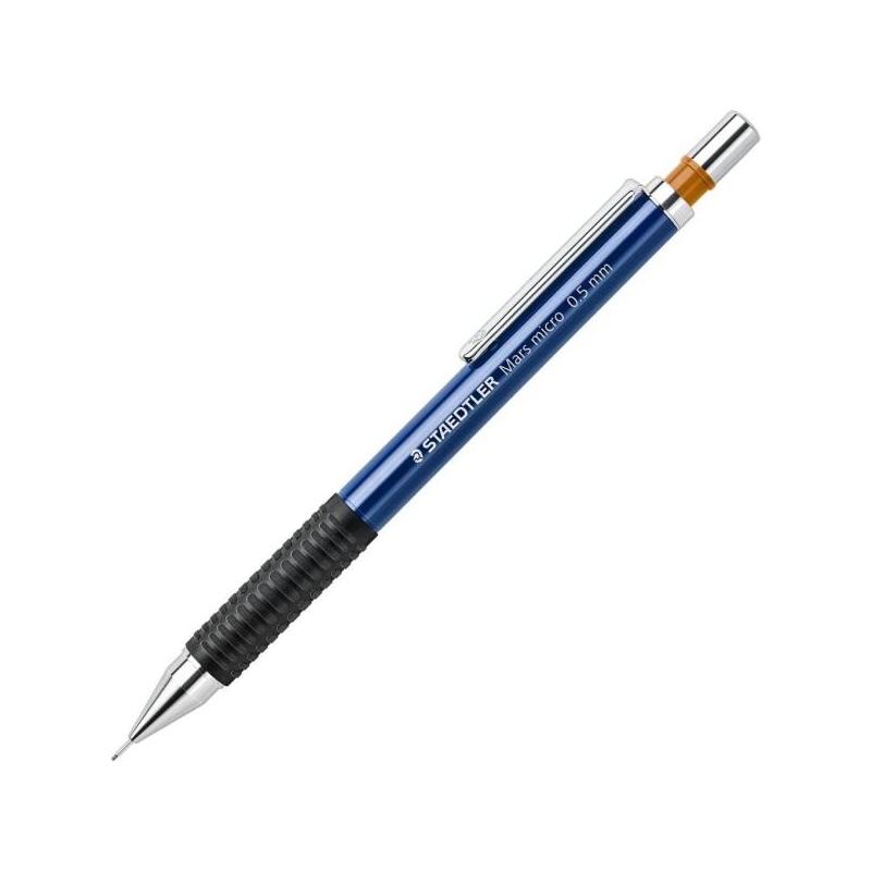 Pack De 10 Unidades Staedtler Mars Micro 775 Portaminas 0.5mm - Punta Metalica Retractil - Mina Amortiguada - Grip De