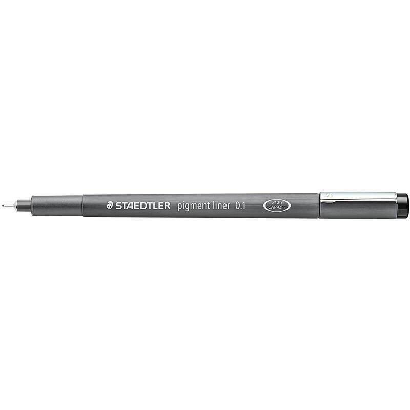 Pack De 10 Unidades Staedtler Pigment Liner 308 Rotulador Calibrado - Trazo 0.1mm - Secado Rapido - Negro