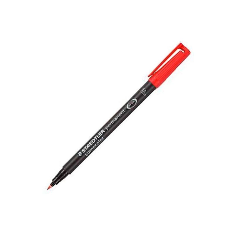 Pack De 10 Unidades Staedtler Rotulador Permanente Lumocolor 318-2 F Rojo