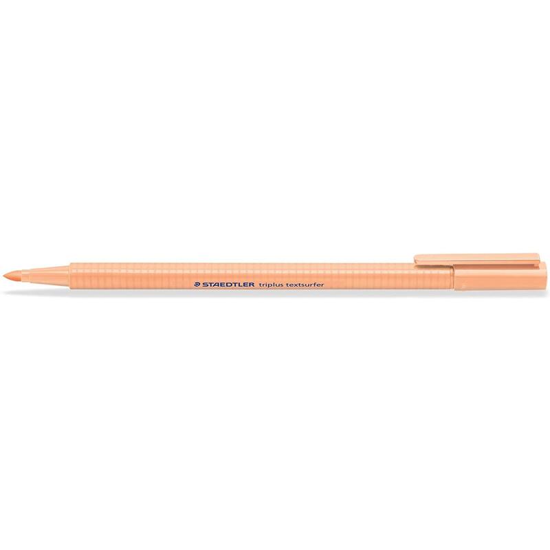 Pack De 10 Unidades Staedtler Triplus Textsurfer 362 Rotulador Fluorescente - Punta Biselada 1 - 5mm Aprox - Tinta Base De Agua - Color Melocoton