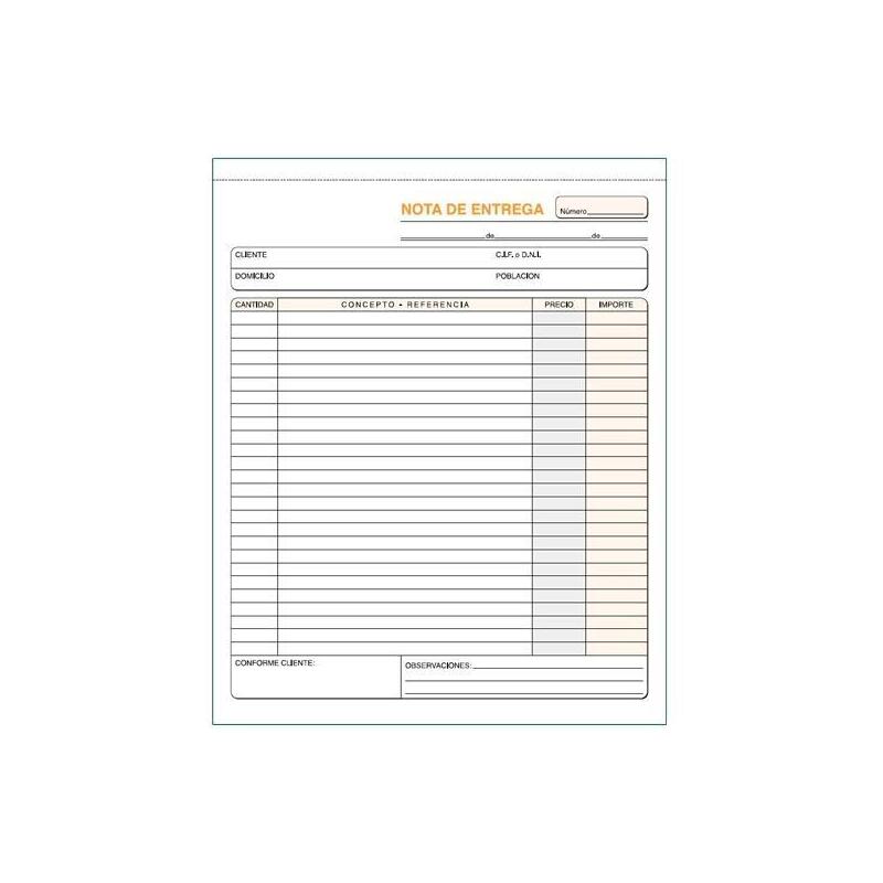 Pack De 10 Unidades Talonario Entregas Holandesa 21x26cm Duplicado Autocopia