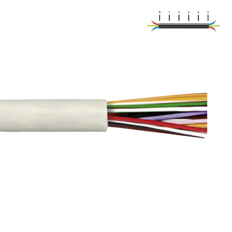 Pack De 100 Metros - Manguera Intercomunicacion 5ov 4x0.22mm B A Am R Euro/Mts