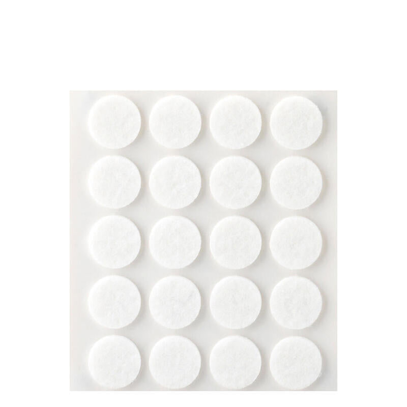 Pack De 11 Unidades - Pack 20 Fieltros Blancos Sinteticos Adhesivos Ø17mm Plasfix Inofix