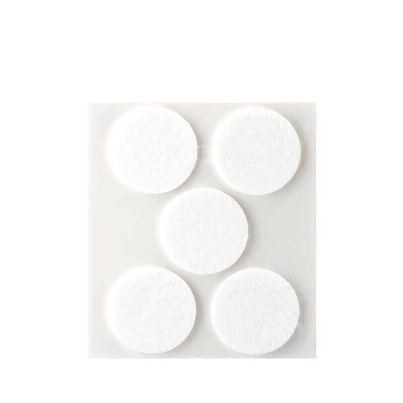 Pack De 11 Unidades - Pack 5 Fieltros Blancos Sinteticos Adhesivos Ø34mm Plasfix Inofix