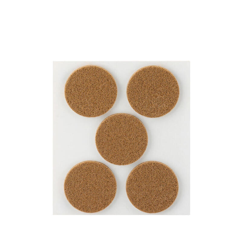 Pack De 11 Unidades - Pack 5 Fieltros Marron Sinteticos Adhesivos Ø34mm Plasfix Inofix