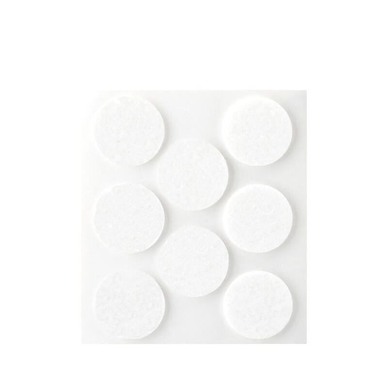 Pack De 11 Unidades - Pack 8 Fieltros Blancos Sinteticos Adhesivos Ø27mm Plasfix Inofix